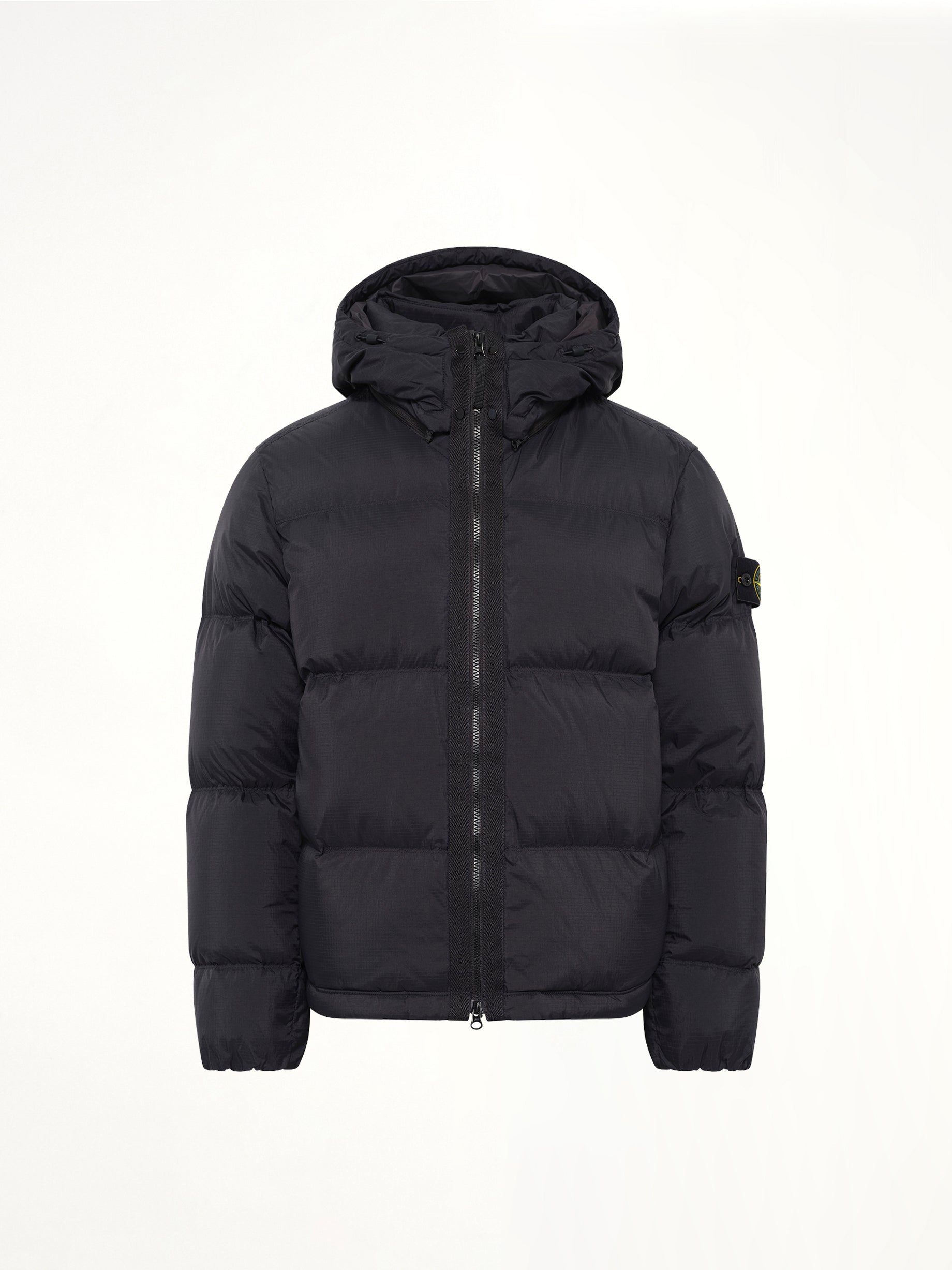 4100013 Matt Ripstop Cordura Puffer Jacket in Black