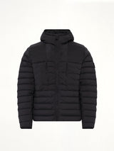 4100107 Seamless Tunnel Nylon Down Jacket in Black