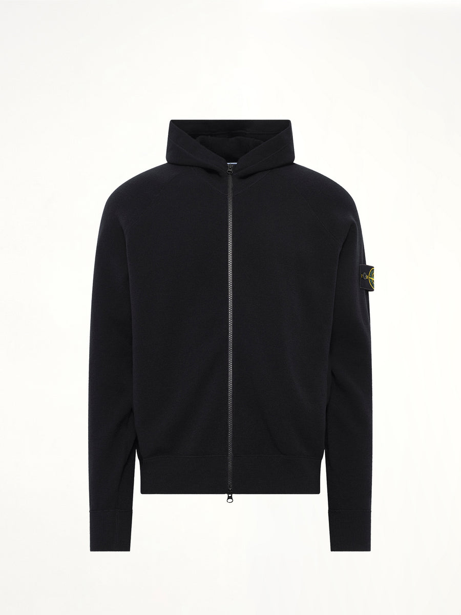 5100062 Wool Hoodie in Black