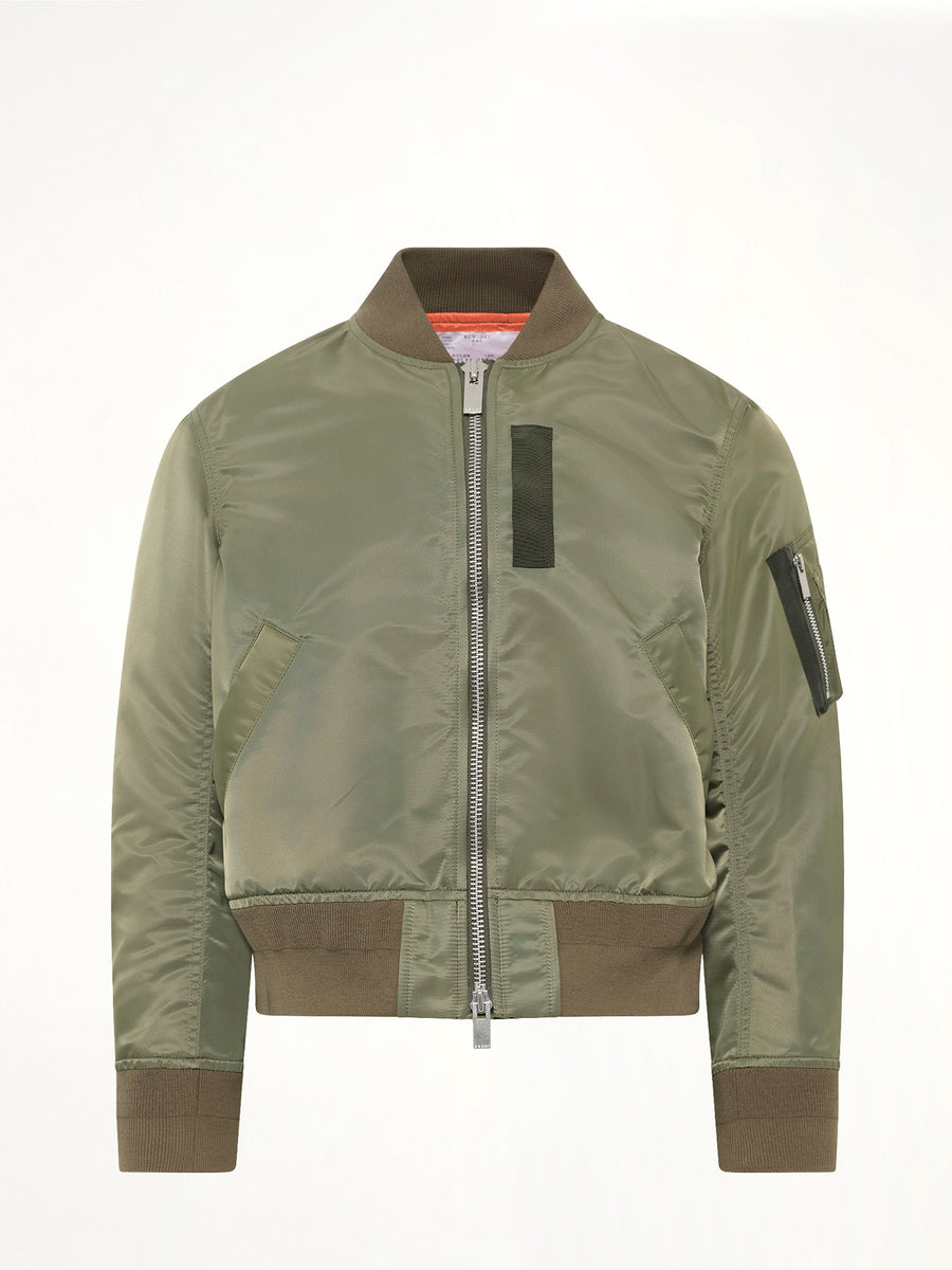 Classic Nylon Twill Blouson in Khaki