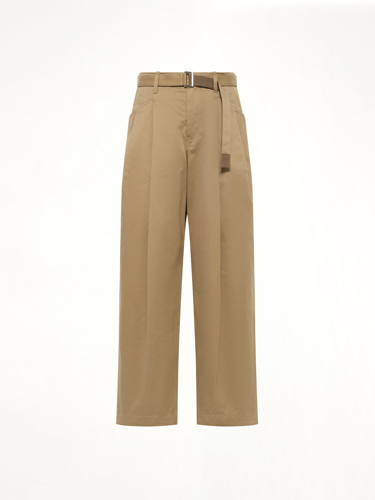 Cotton Chino Pants in Dark Beige