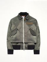 Cotton Nylon Twill Blouson in Dark Khaki