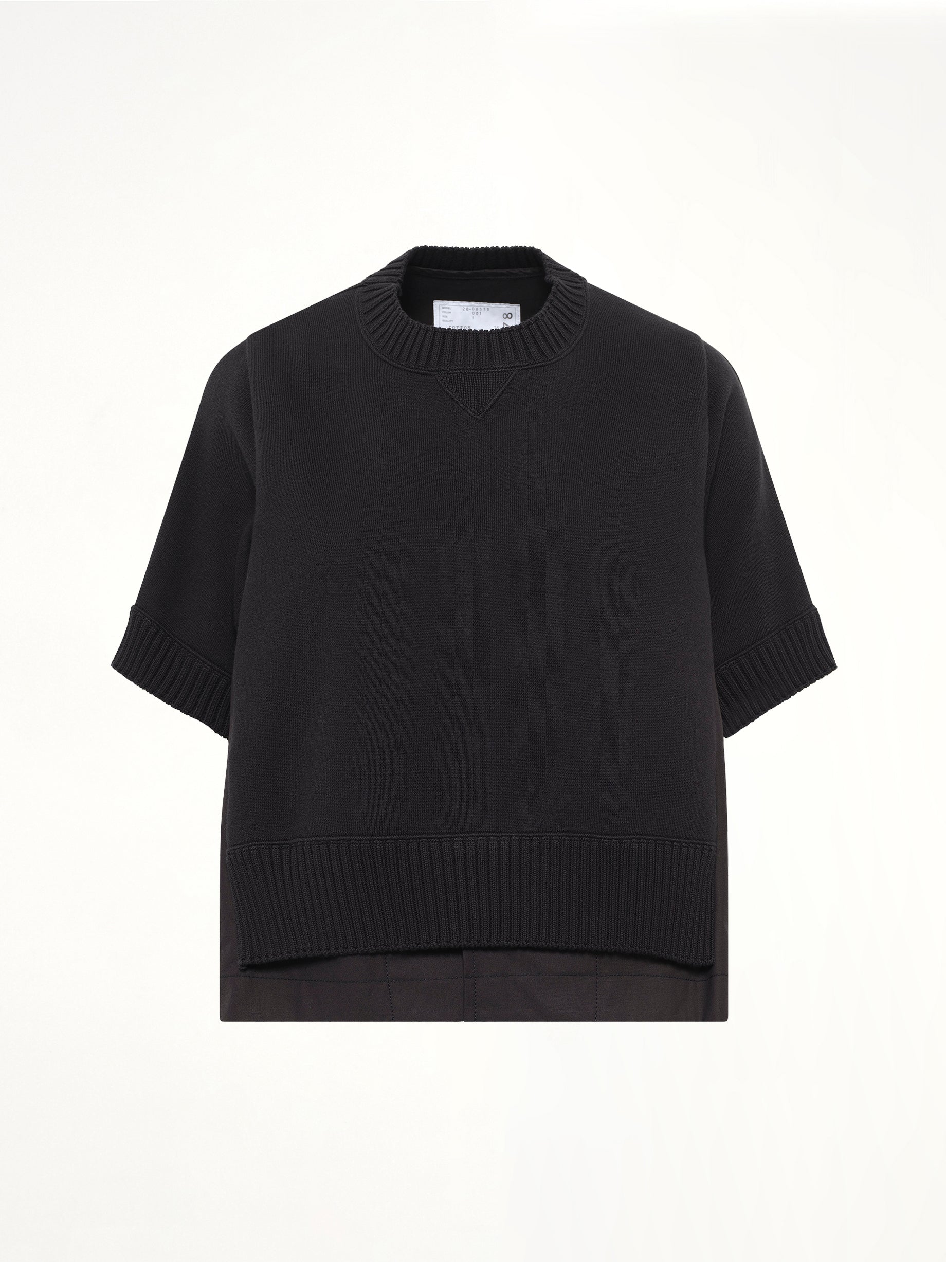Cotton Weather x Cotton Cashmere Knit Sweater in Black
