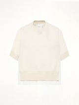 Cotton Weather x Cotton Cashmere Knit Sweater in Off White