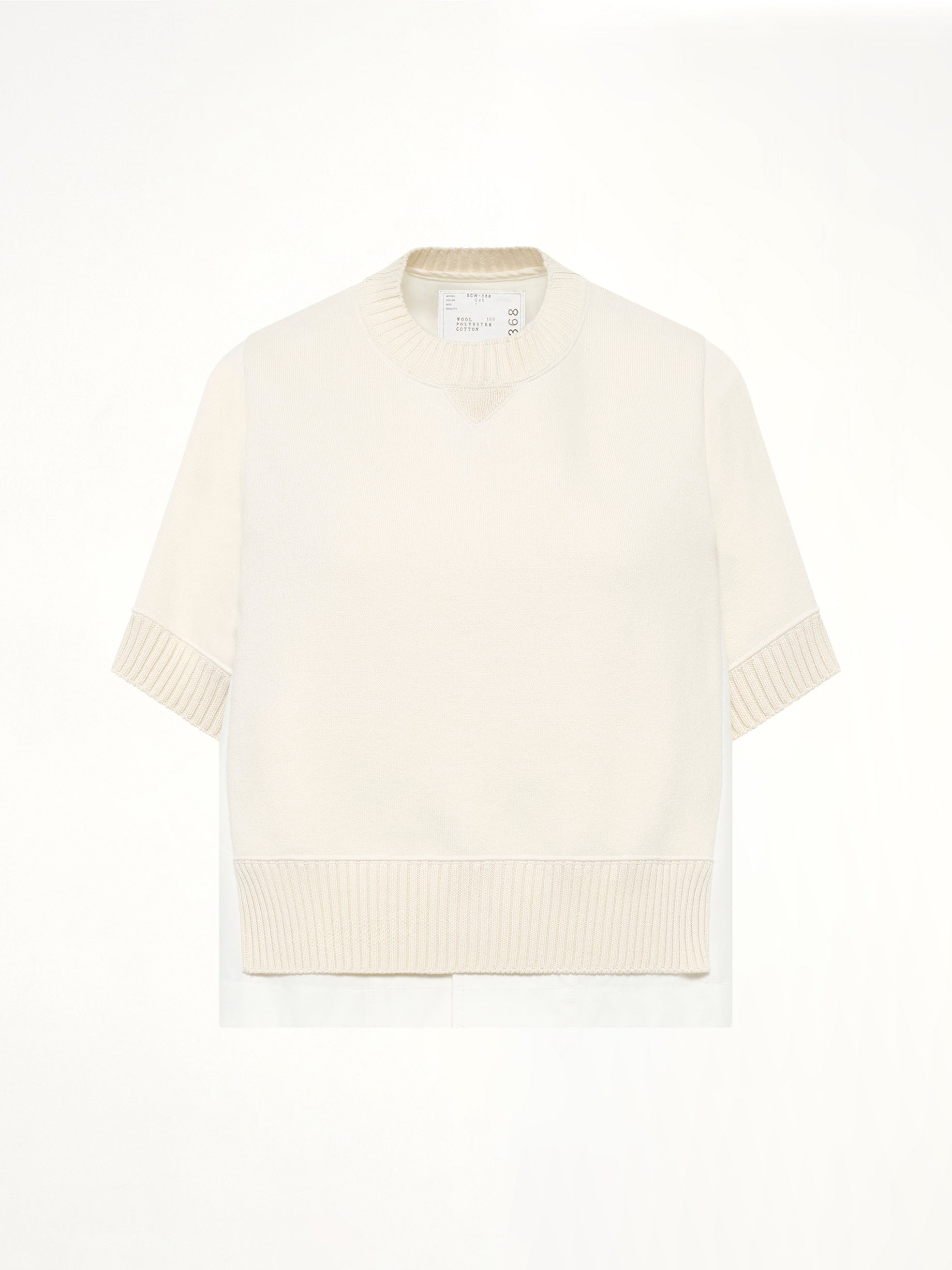 Cotton Weather x Cotton Cashmere Knit Sweater in Off White