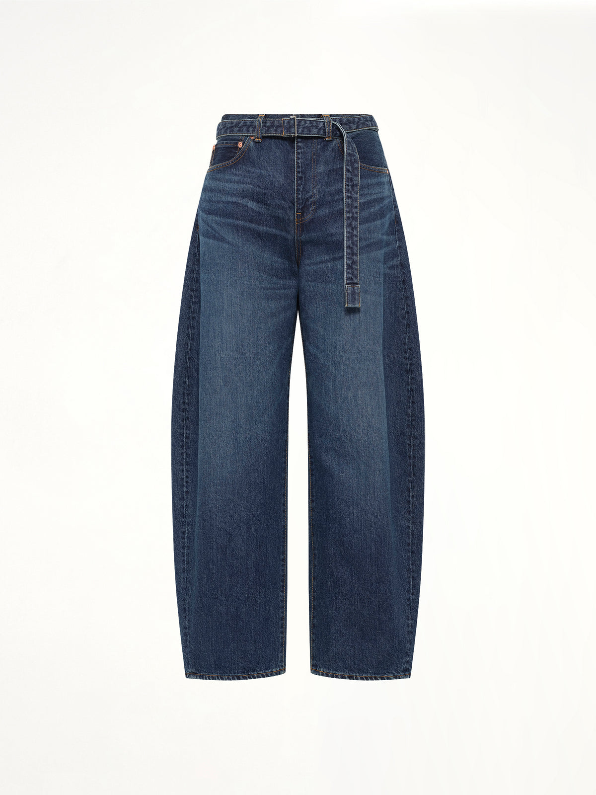 Barrel Denim Pants in Blue