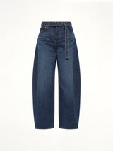 Barrel Denim Pants in Blue