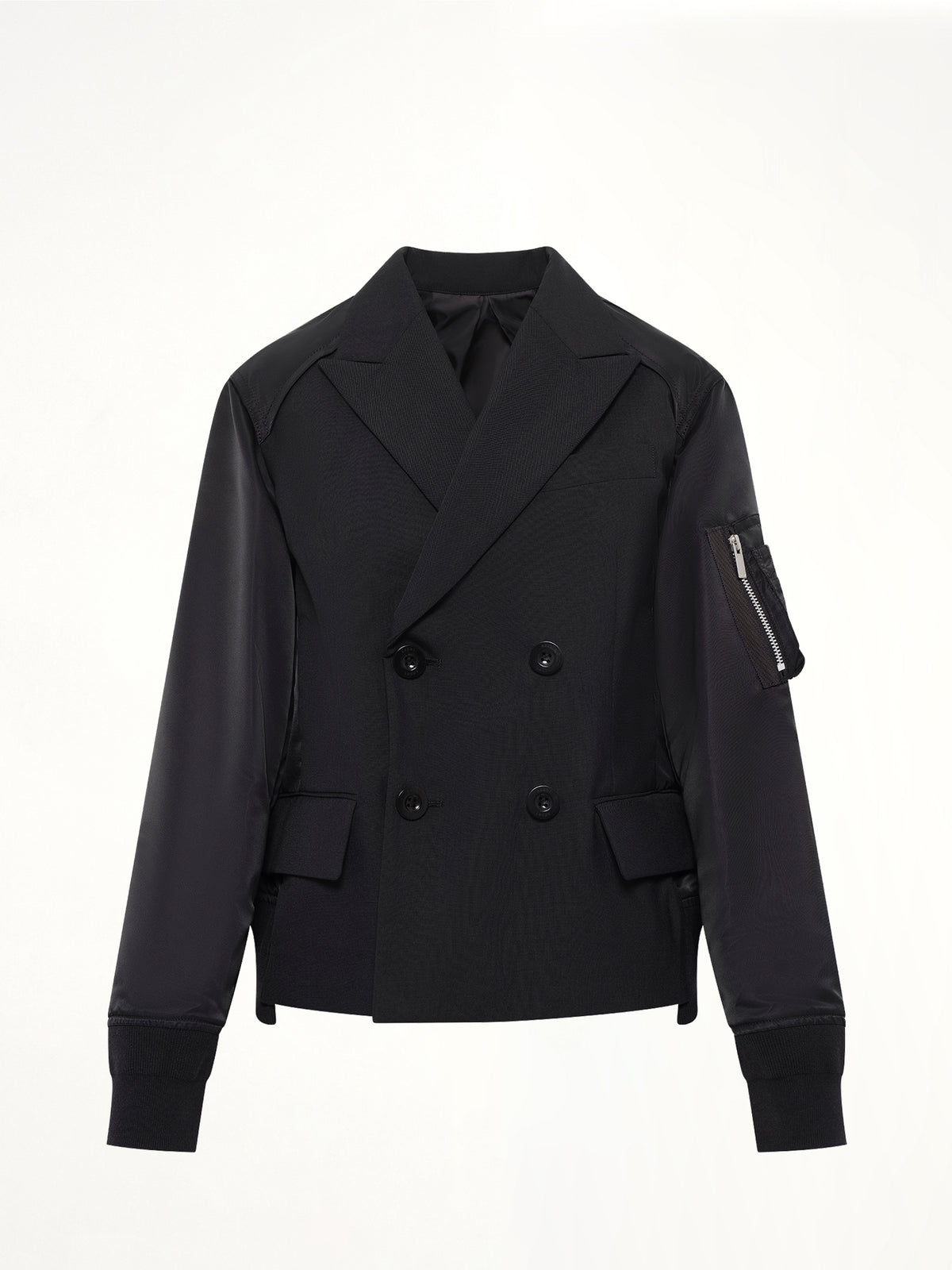 Suiting x Nylon Twill Jacket in Black