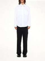 2 Pocket LS Shirt in White