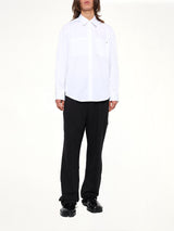 2 Pocket LS Shirt in White