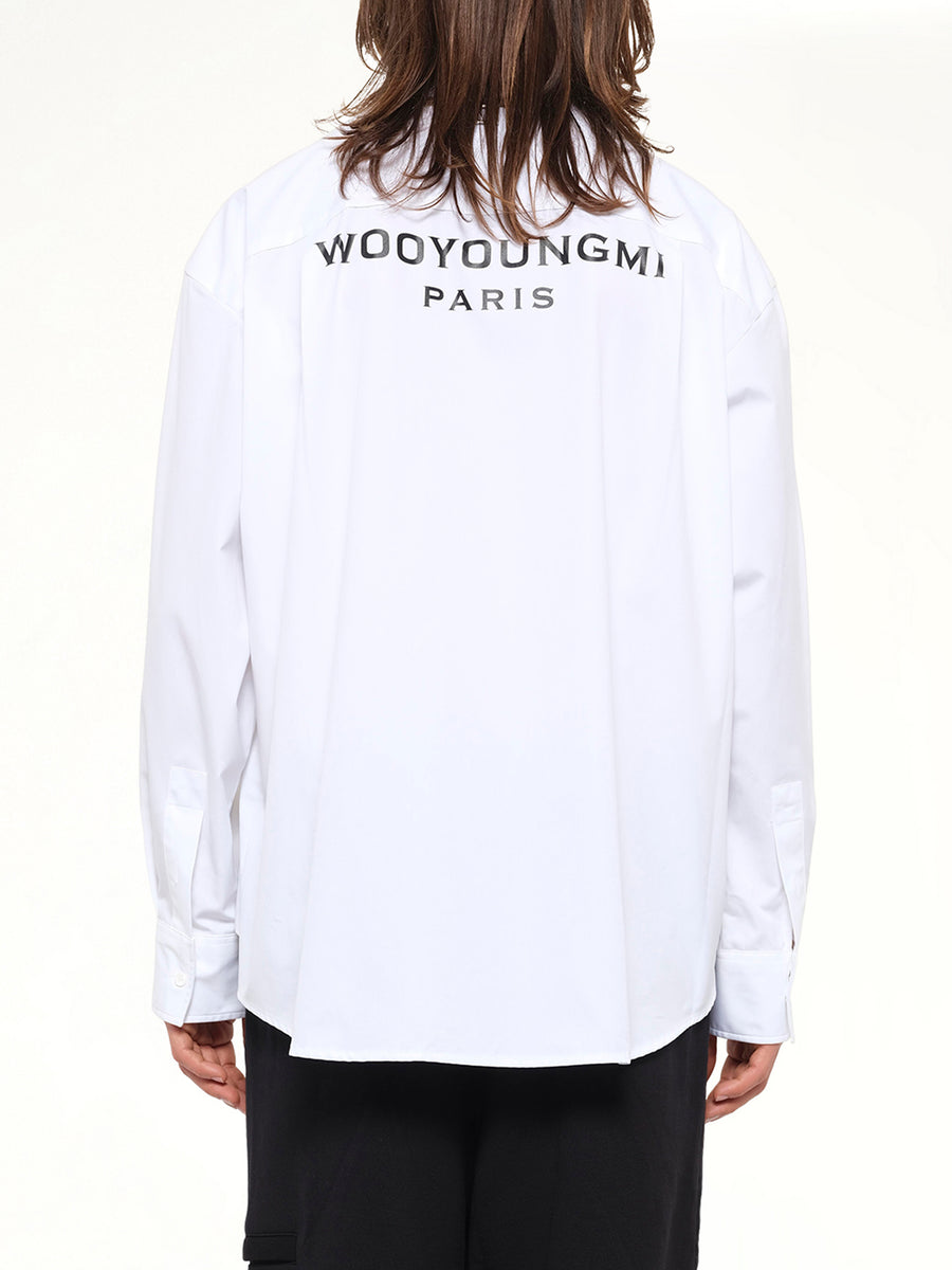 2 Pocket LS Shirt in White
