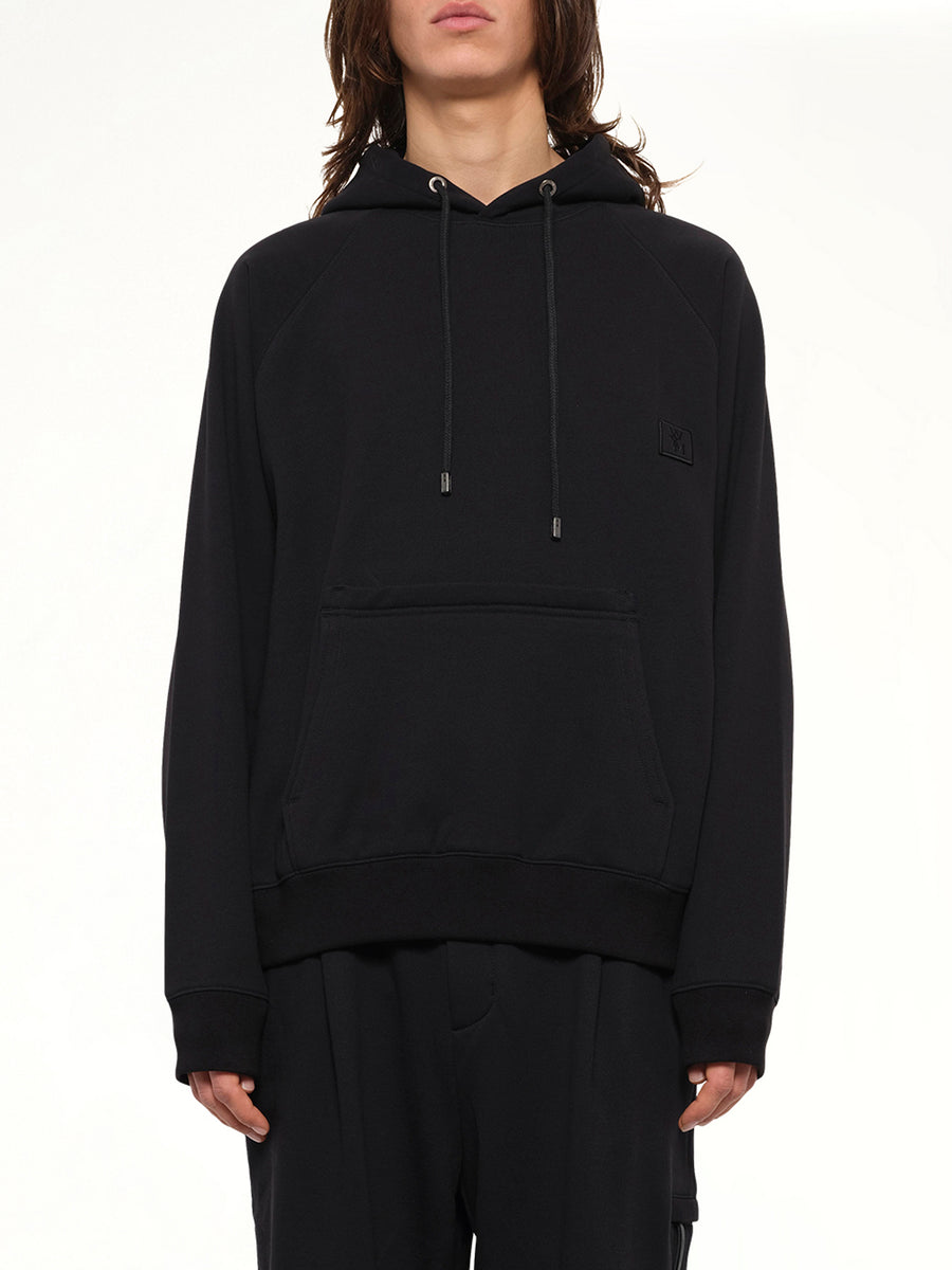 Back Print Hoodie in Black