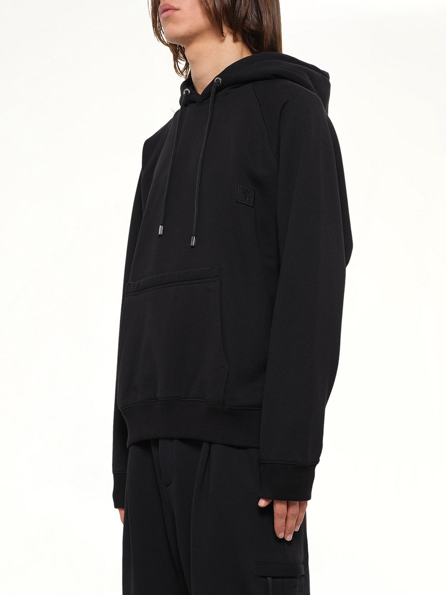 Back Print Hoodie in Black
