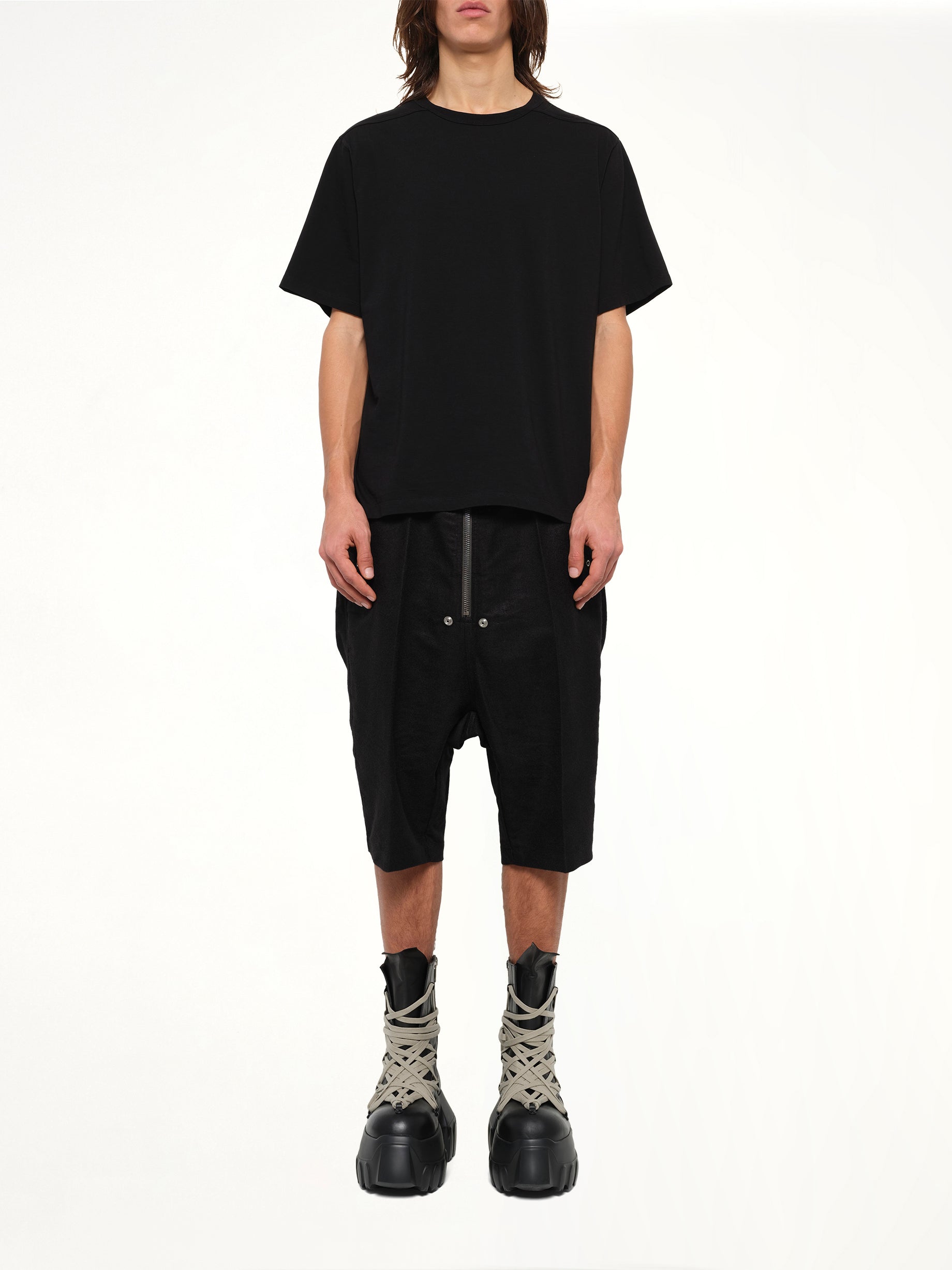 Cotton Jersey Brad T-Shirt in Black