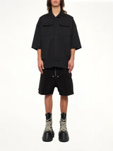 Cotton Twill Magnum Tommy Shirt in Black