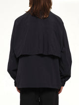 Crispy Thin Nylon Jacket in Black