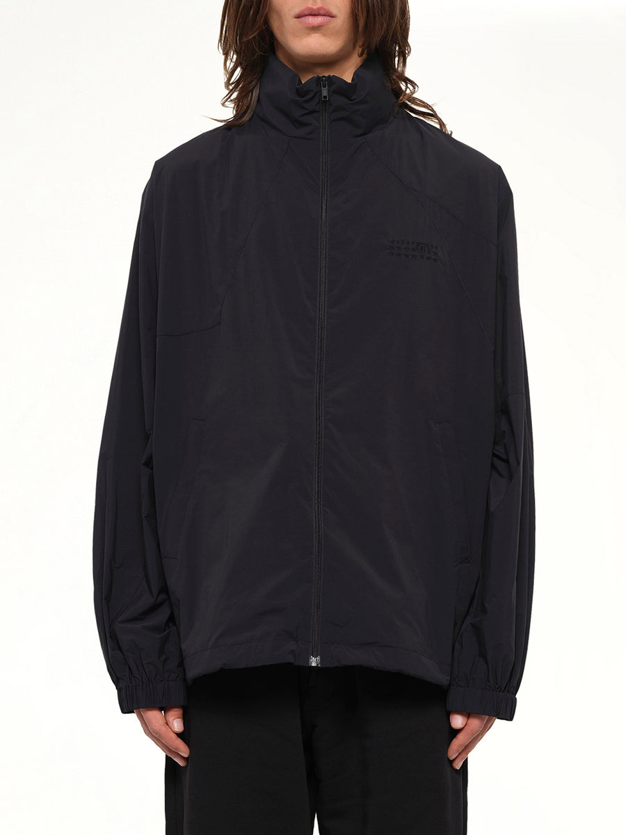Crispy Thin Nylon Jacket in Black