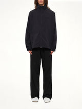 Crispy Thin Nylon Jacket in Black