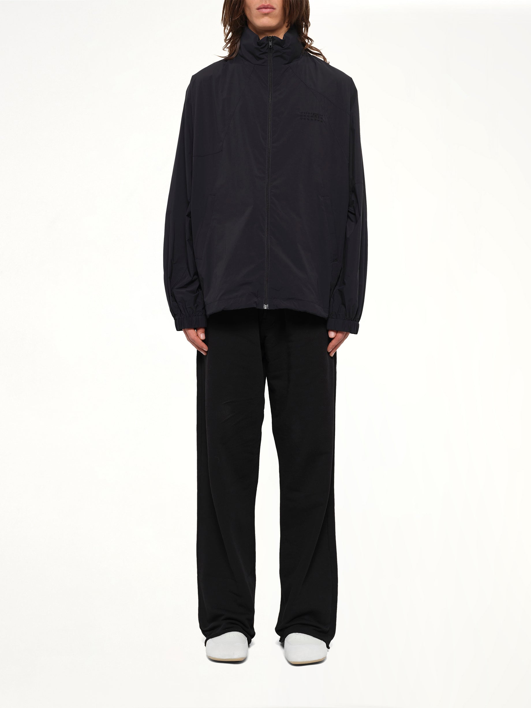 Crispy Thin Nylon Jacket in Black