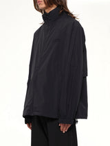 Crispy Thin Nylon Jacket in Black