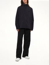 Crispy Thin Nylon Jacket in Black