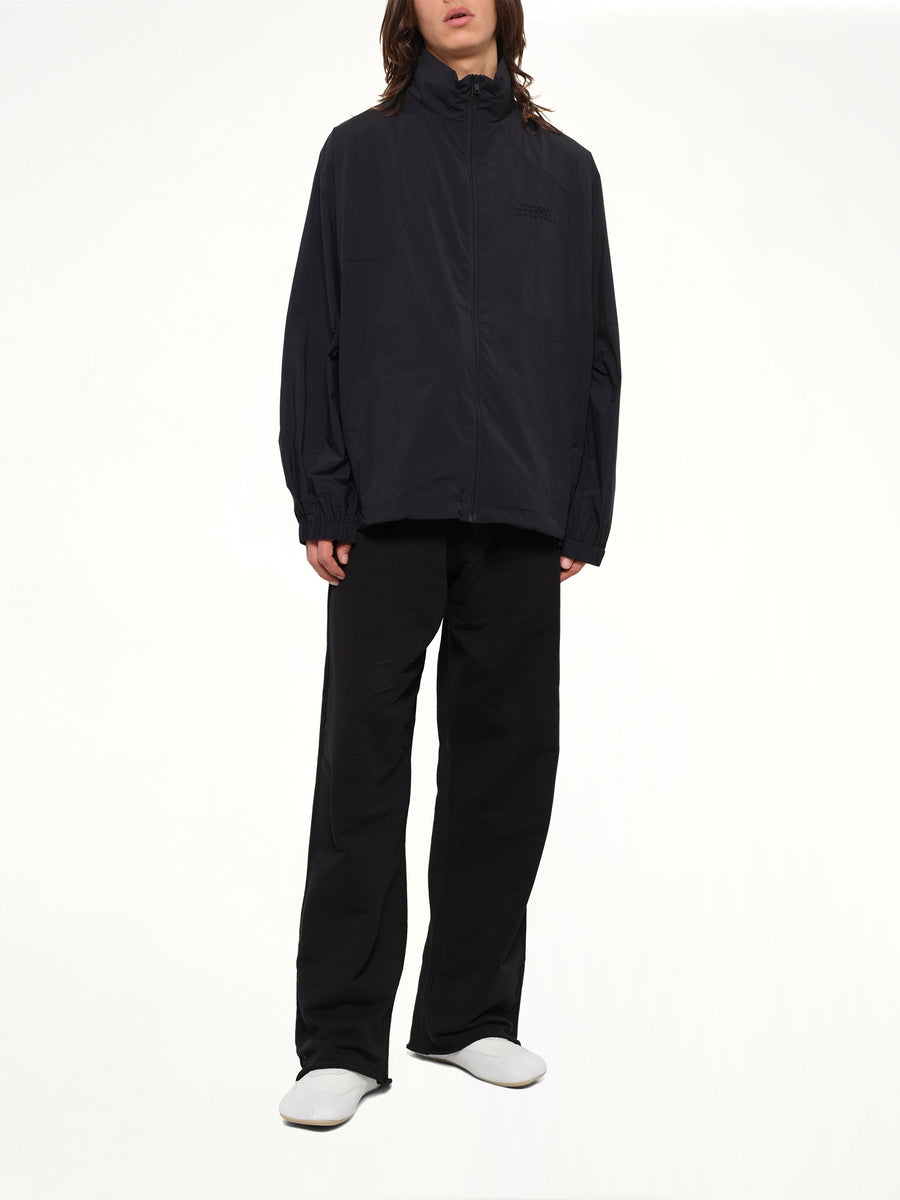 Crispy Thin Nylon Jacket in Black