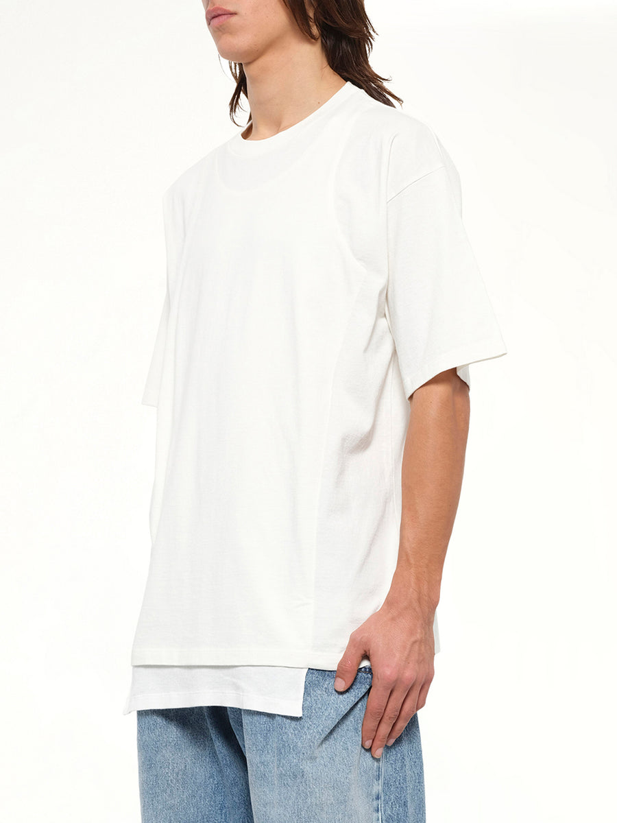 Double Layered T-Shirt in Off White