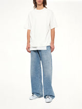 Double Layered T-Shirt in Off White