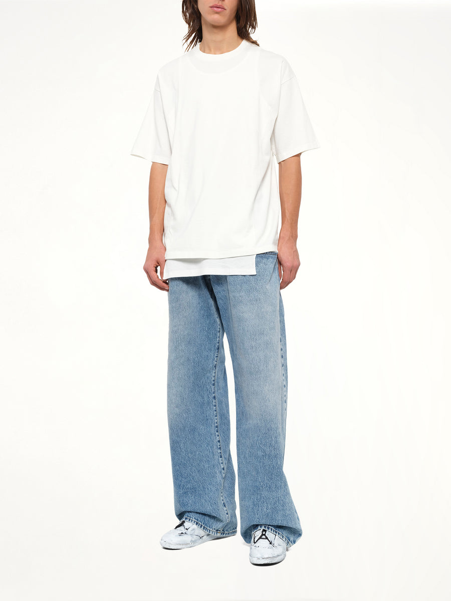 Double Layered T-Shirt in Off White