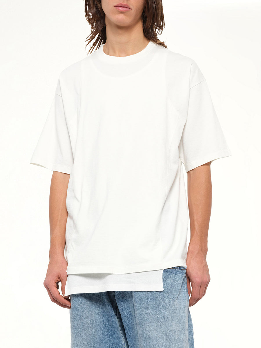 Double Layered T-Shirt in Off White