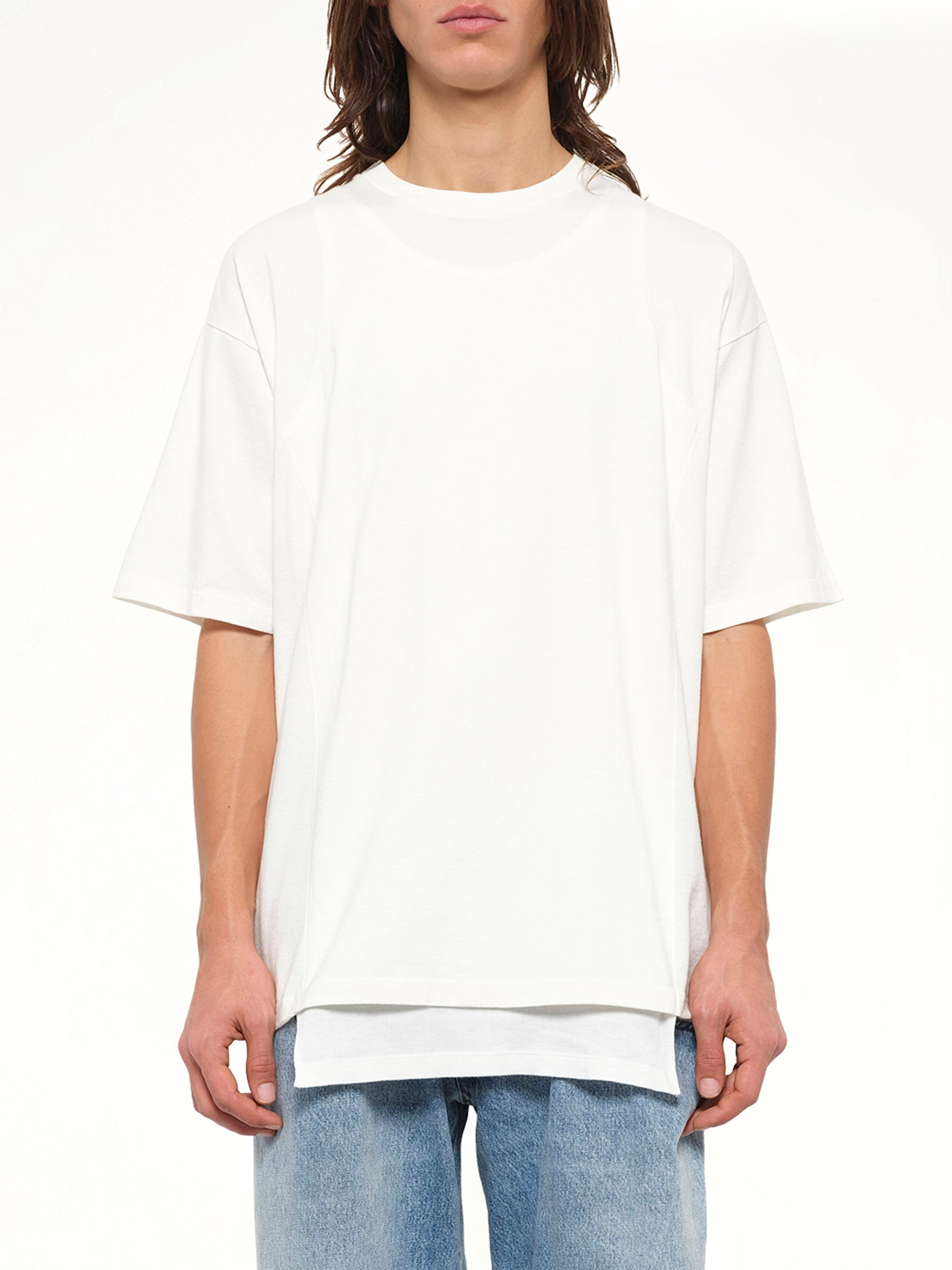 Double Layered T-Shirt in Off White