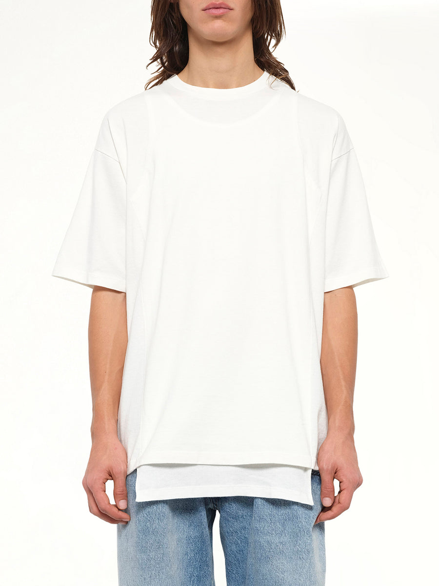 Double Layered T-Shirt in Off White