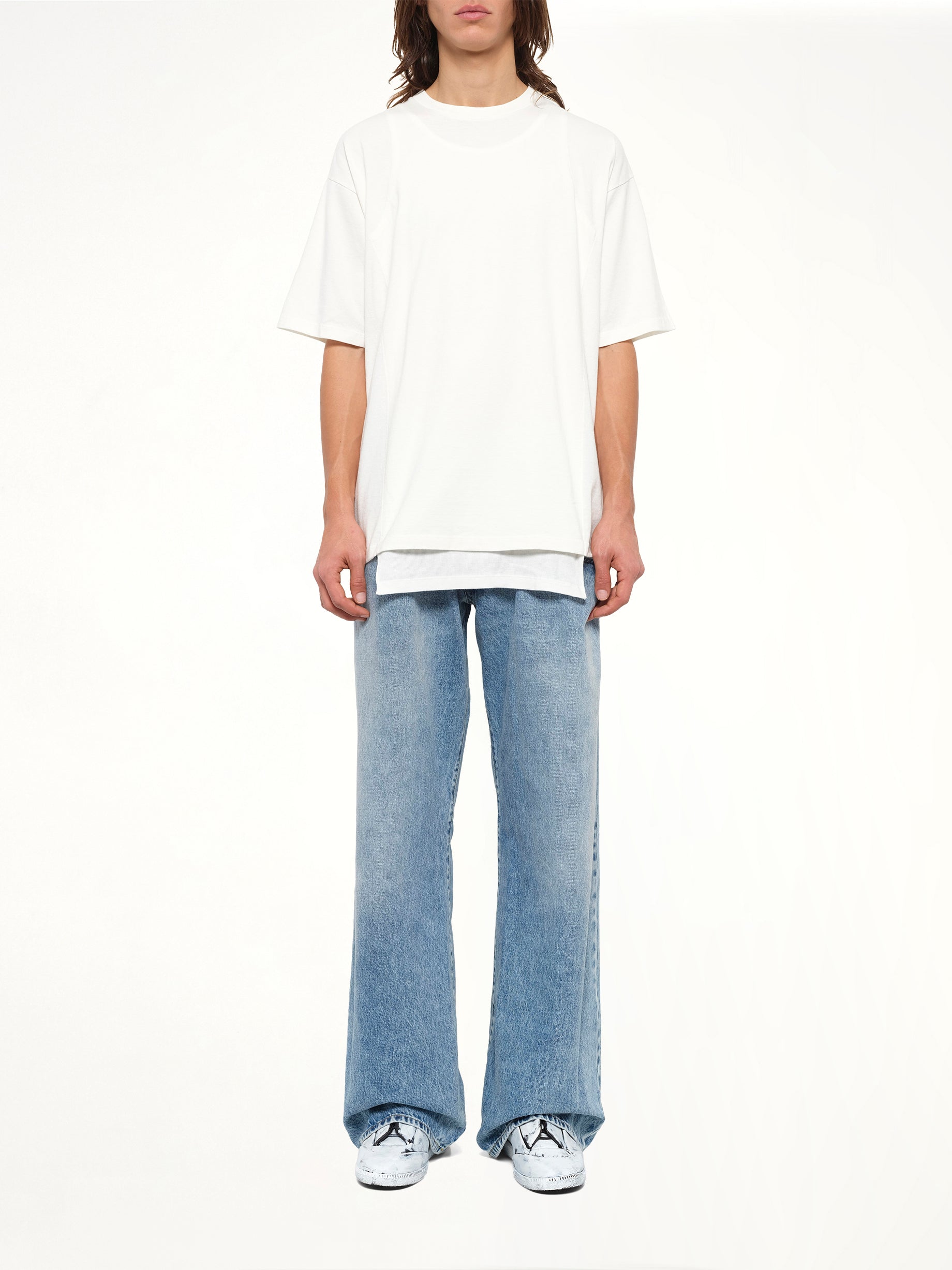 Double Layered T-Shirt in Off White
