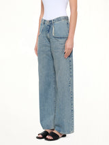 Exposed 5 Pocket Denim Jeans in Ice Blue