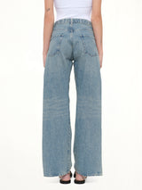 Exposed 5 Pocket Denim Jeans in Ice Blue