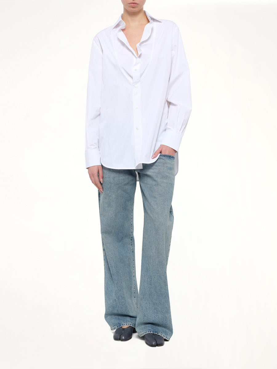 Exposed 5 Pocket Denim Jeans in Ice Blue