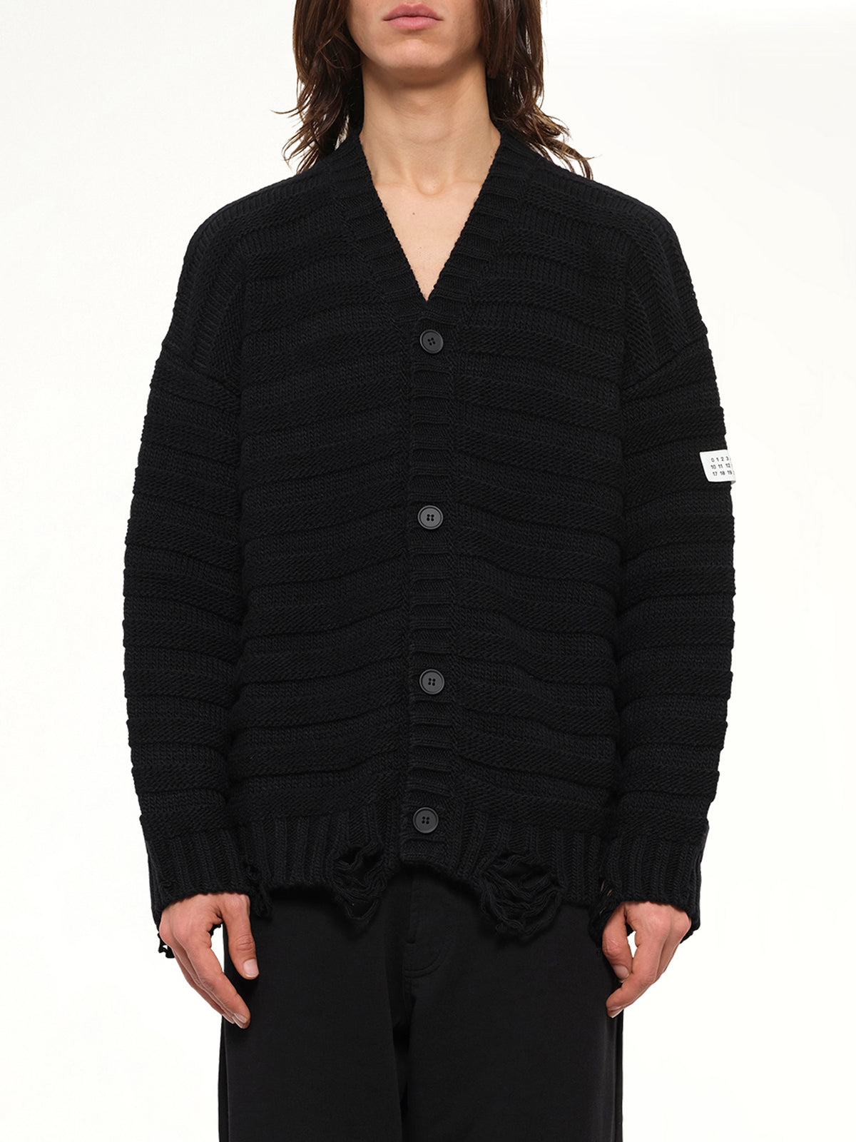 Gauge 3 Cardigan in Black