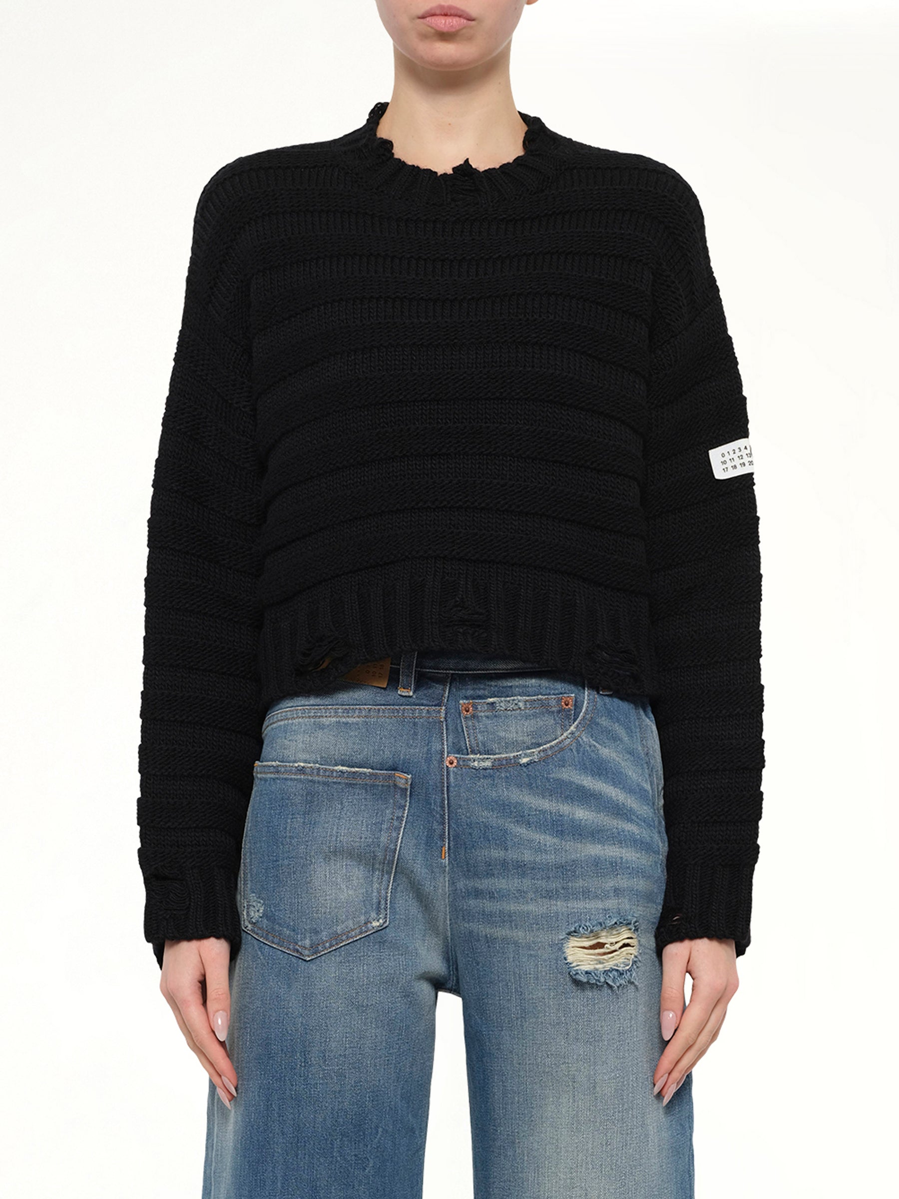 Gauge 3 Link Knit in Black