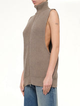 Gilet in Beige Melange
