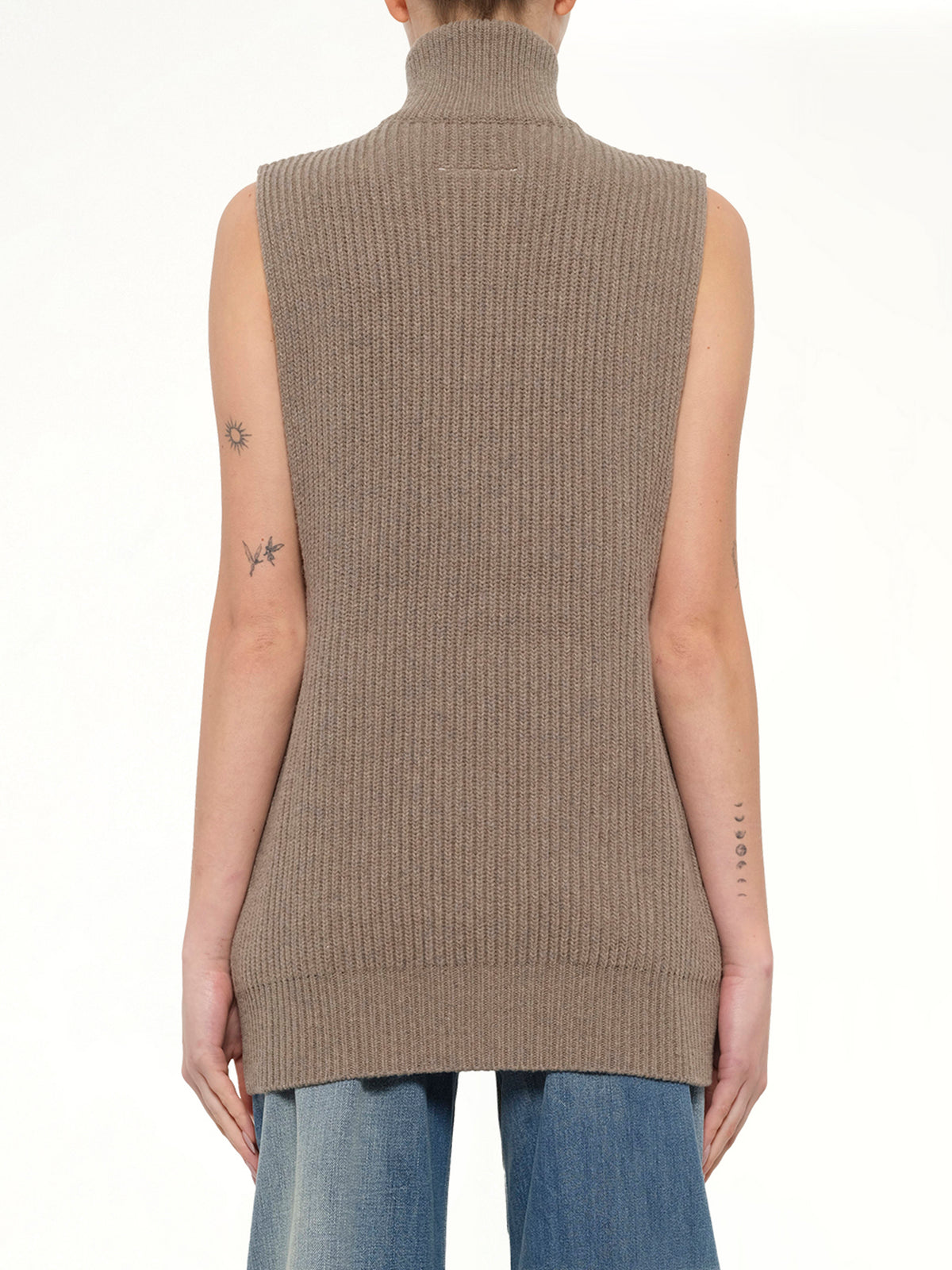Gilet in Beige Melange
