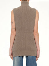Gilet in Beige Melange