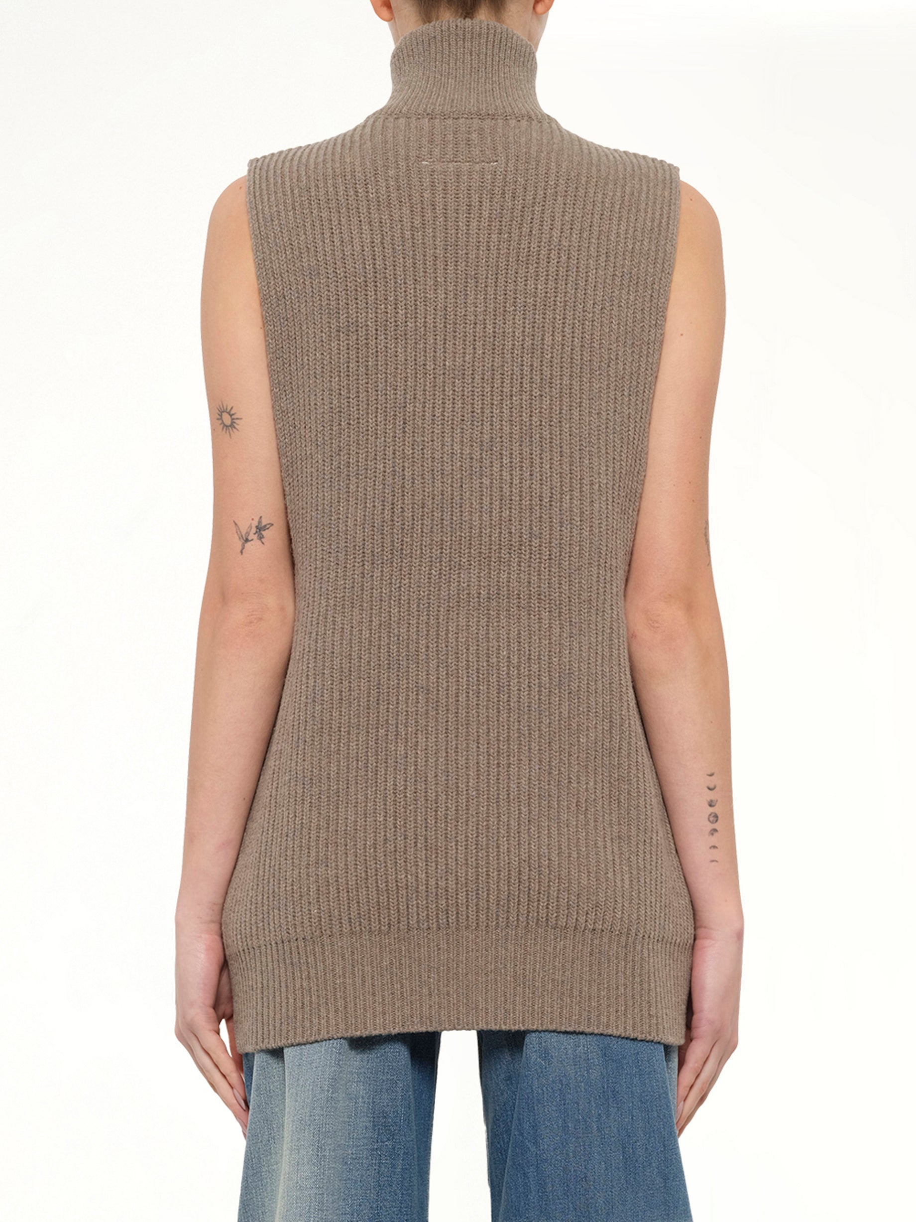 Gilet in Beige Melange