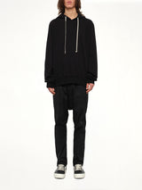 Heavy Jersey Hoodie in Black