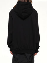Heavy Jersey Hoodie in Black