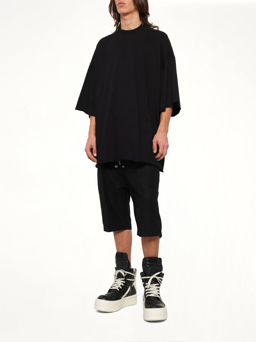 Heavy Jersey Tommy T-Shirt in Black