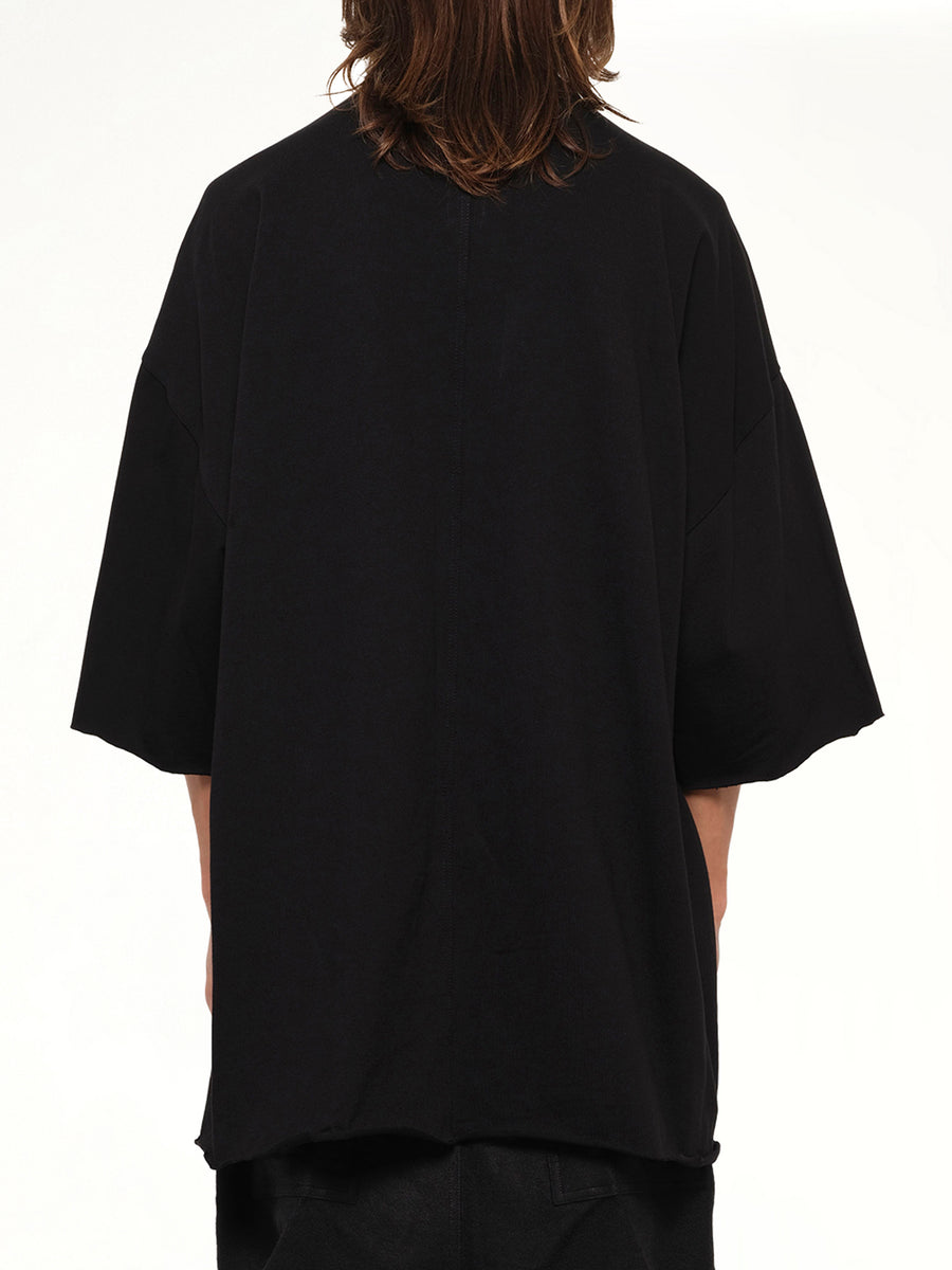 Heavy Jersey Tommy T-Shirt in Black