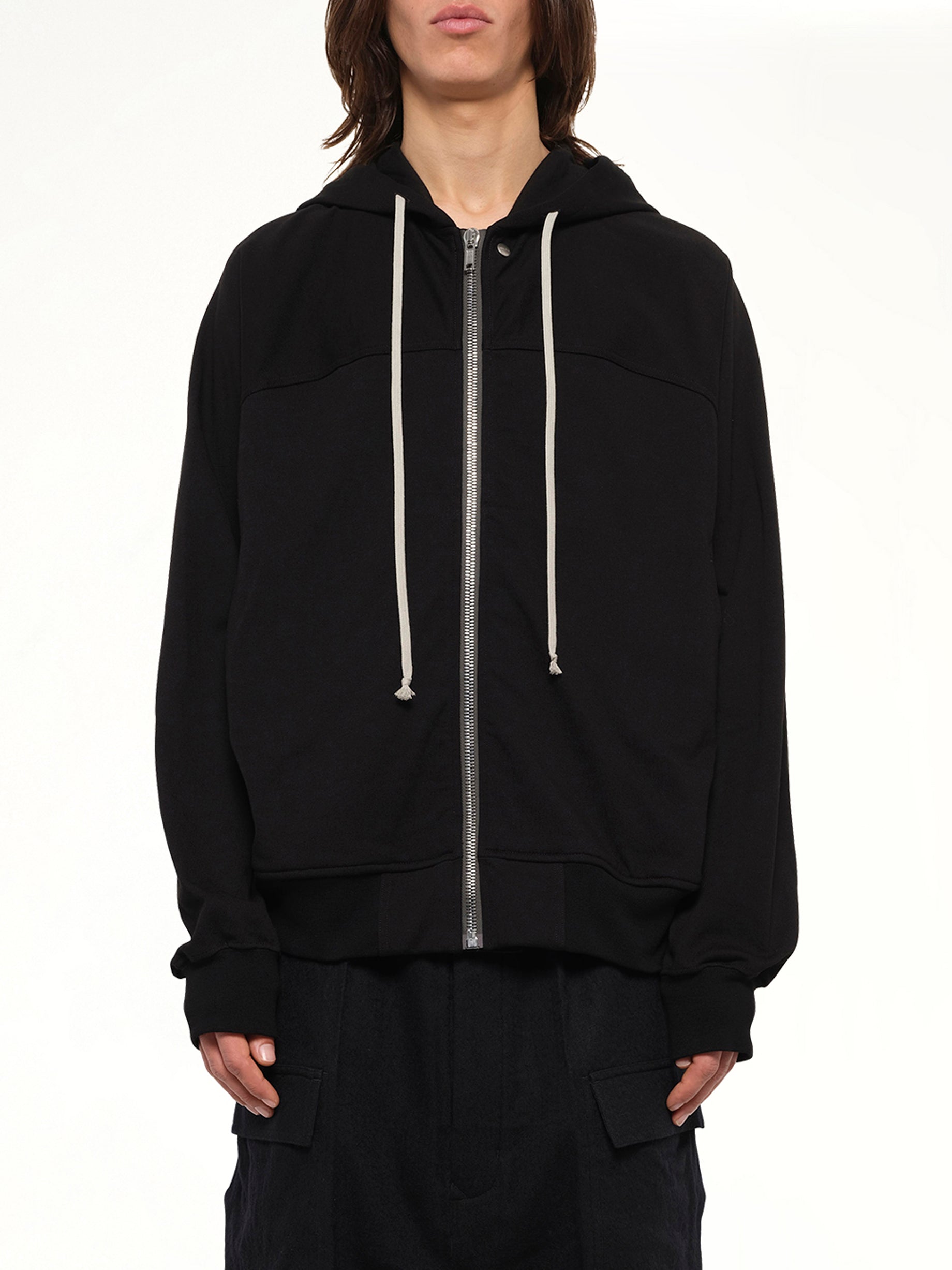 Heavy Jersey  Windbreaker in Black