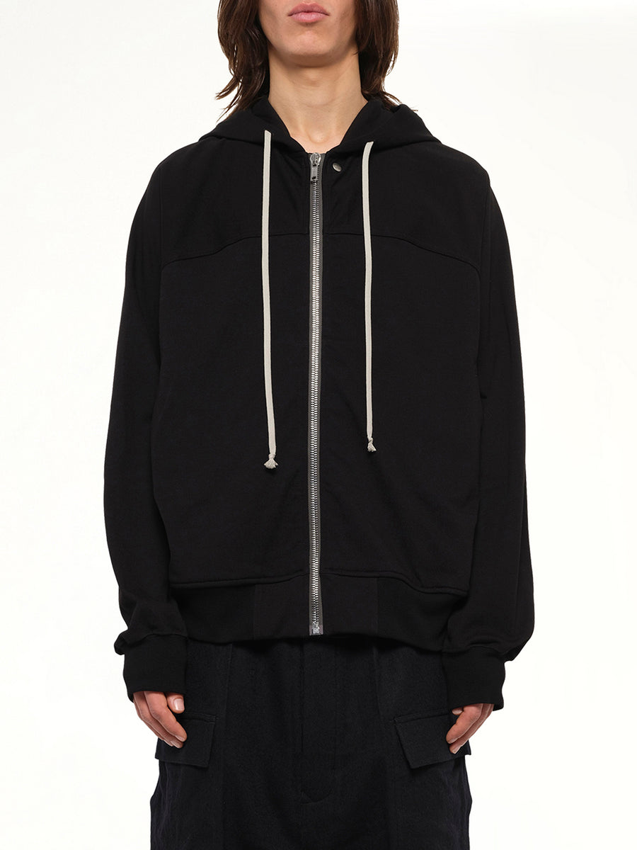 Heavy Jersey  Windbreaker in Black