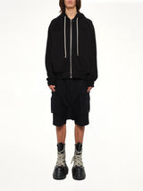 Heavy Jersey  Windbreaker in Black