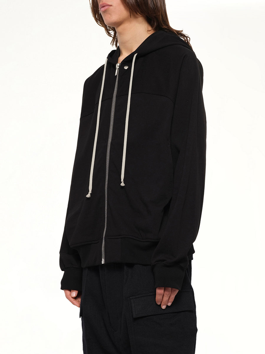 Heavy Jersey  Windbreaker in Black